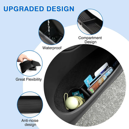 Car Door Side Storage Box for 2025 2026 Model 3 Y Juniper Door Organizer Tray Accessories Slot Pockets Insert Protector Mats Pad Beauty World Shop