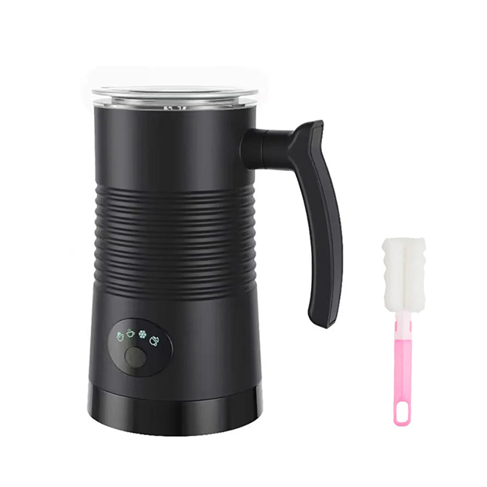 Electric Milk Frother Automatic Rotary Foamer for Coffee Cappuccino Latte 4 in 1 Hot and Cold Foam Maker Milk Frother Foamer Beauty World Shop