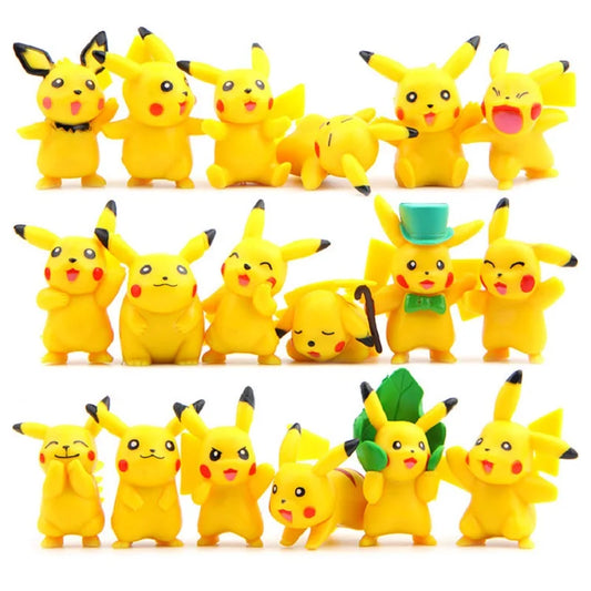 18pcs/set Pokemon Pikachu Action Figure Animation Cute Doll Collection PVC Model Toys Beauty World Shop