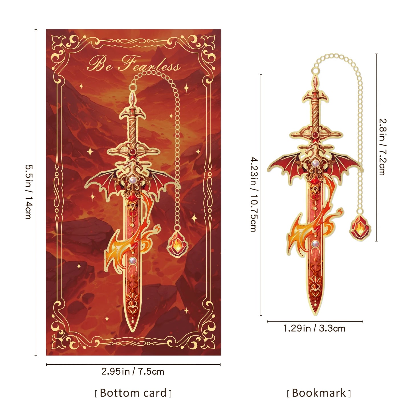4pcs Fantasy Sword Bookmarks for Books, Journals, Planners - Cool Metal Book Markers for Reading Women & Men, Unique Book Marks Beauty World Shop