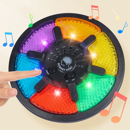 Memory Game Machine Handheld Electronic Memory Game with Light and Sound Puzzles Creative Interactive Game Toys Memory Training Beauty Fashion