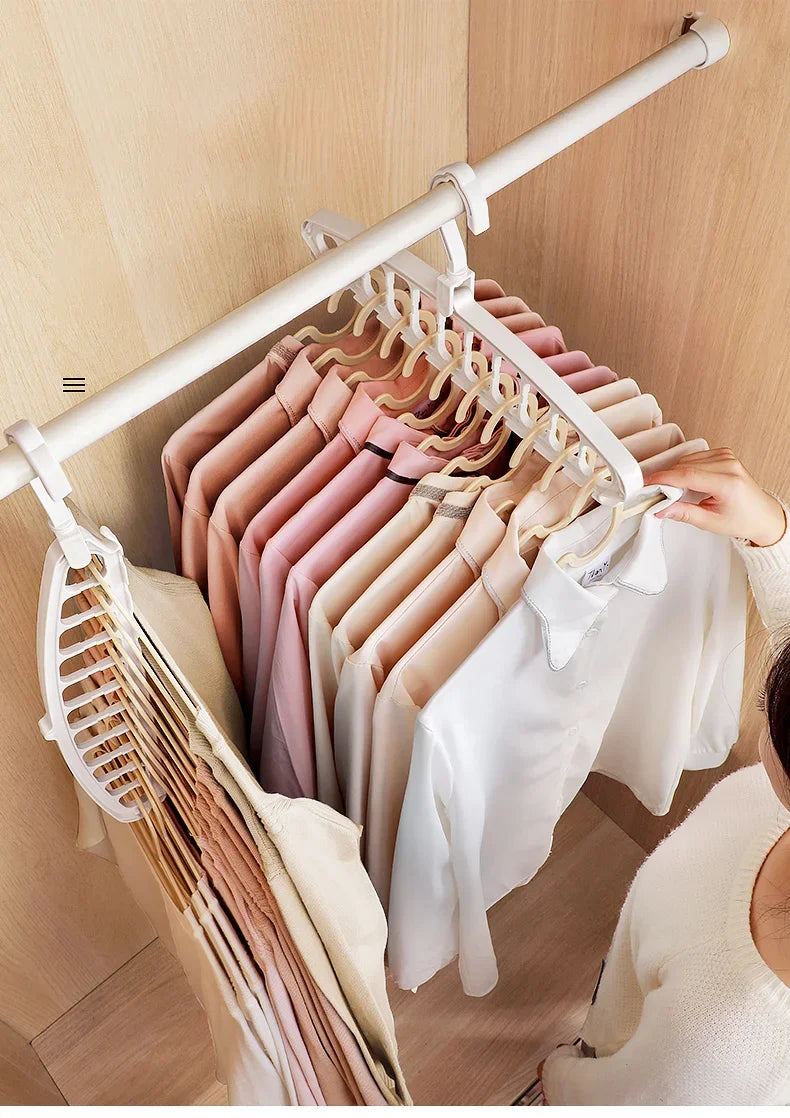 New Clothes Hanger Closet Organizer Space Saving Hanger Multi-port Clothing Rack Plastic Scarf Storage hangers for clothes Beauty World Shop