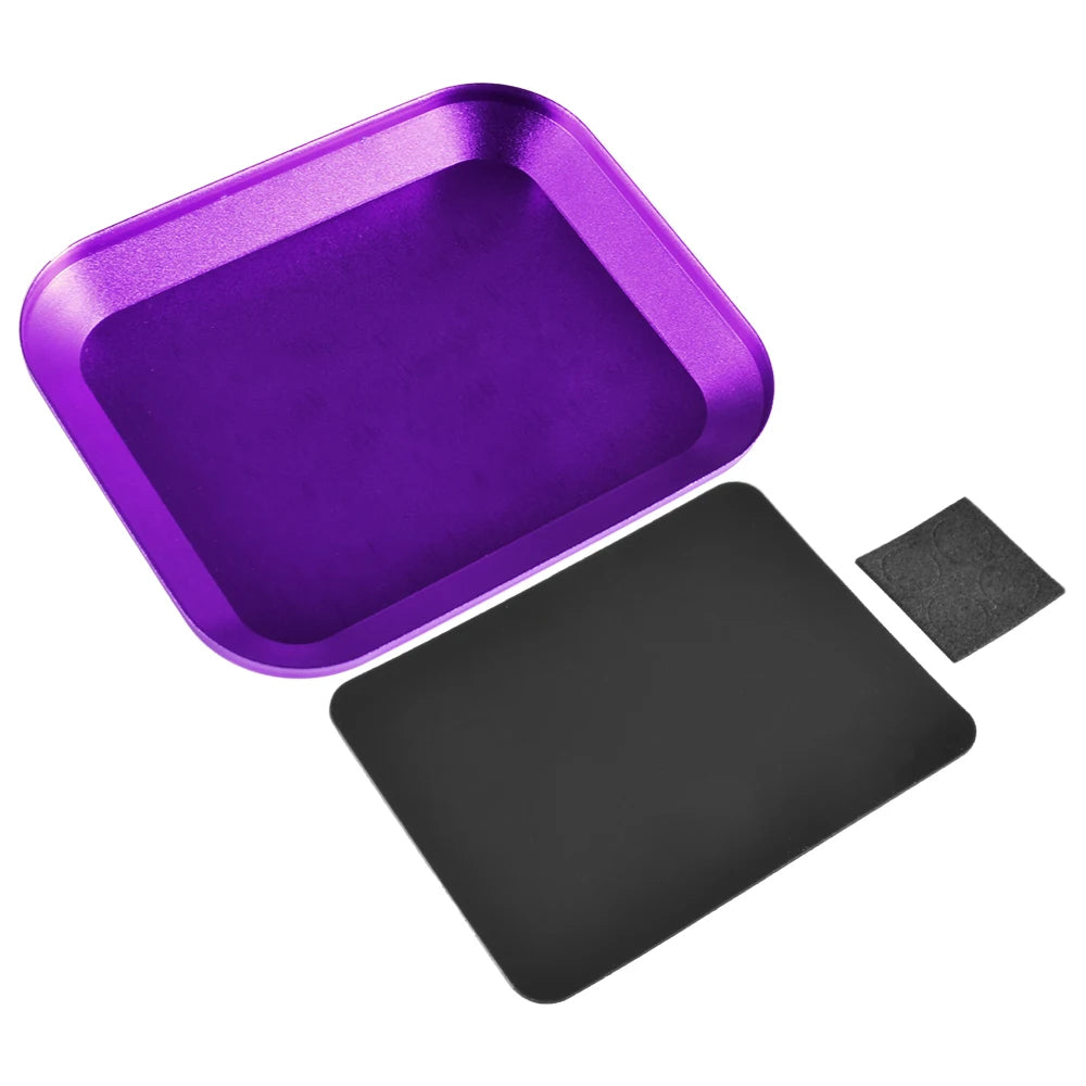 9IMOD RC Screw Tray with Magnetic Pad Aluminium Alloy Magnet Screws Disk Storage Plate for RC Airplane Car Boat Repair Tool Beauty Fashion