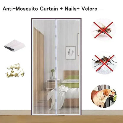 Anti-mosquito Curtain Mosquito Netss for Window Fly Screen Automatic Closing Door Household Ventilation Curtains Magnetic Net Beauty World Shop