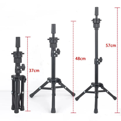 150cm high Tripod Canvas Head Stand Training Mannequin Stand Wig Holder Adjustable Plastic Material Hair Accessory Tools Beauty World Shop