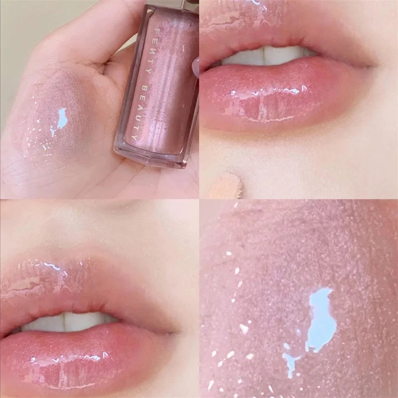 Fashion Fenty Beauty Lip Glaze Moisten Shine Glitter Lip Plumper Makeup For Beginner Liquid Lipstick Female Makeup Cosmetics Beauty World Shop