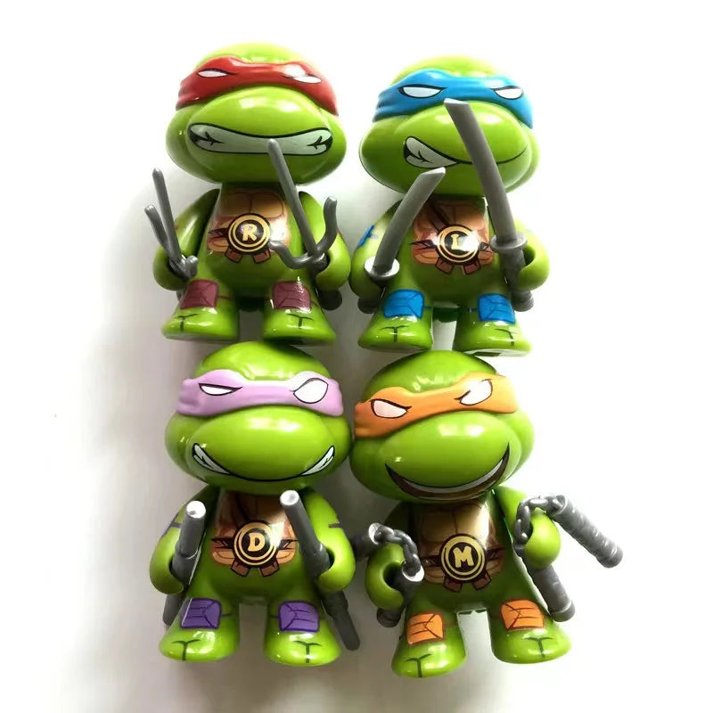 2024 new 4pcs ninja Turtle TMNT figure with movable joints Birthday for Kids Children Christmas Beauty World Shop