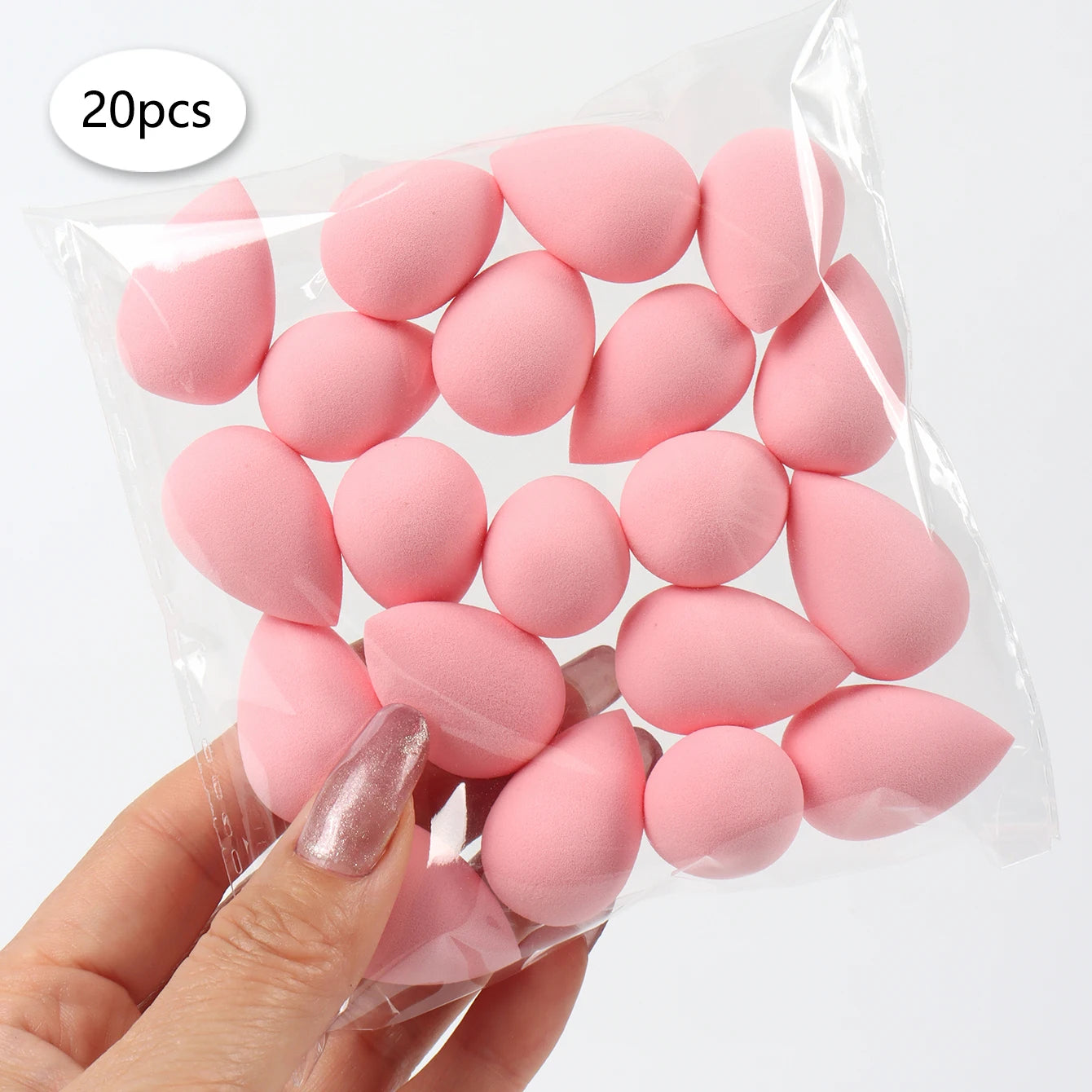 20 件装 Mini Finger Puff Beauty Cosmetic Foundation Cosmetic Sponge Makeup Blender Suitable for Cream & Powder Concealer Beauty World Shop