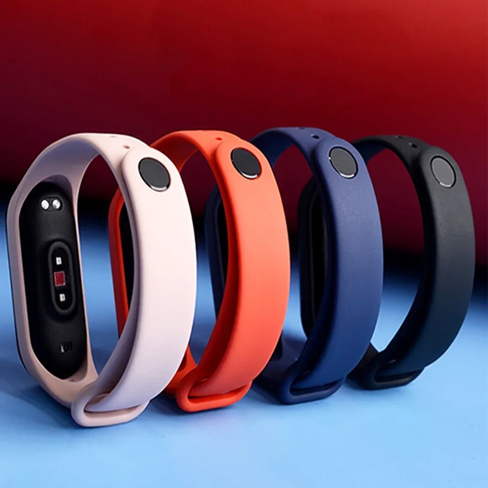 official Silicone Strap For Xiaomi Mi Band 4 5 6 7 Bracelet Sport Watch Wristband Miband4 miband7 Correa Mi band 3 4 5 6 7 Band Beauty Fashion