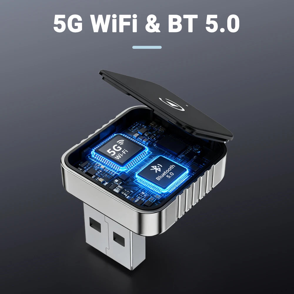 XUDA 2 in1 Wired to Wireless CarPlay Android Auto Adapter for OEM Car Stereo With USB Dongle Smart Mini Box Plug and Play Blueto Beauty World Shop