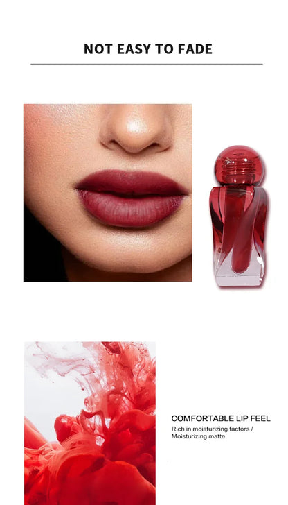 Artistic Soft Mist Mousse Lip Glaze Velvet Matte Lipstick Holding Makeup Not Easy to Sticky Cosmetics Lipstick Beauty Trend Shop