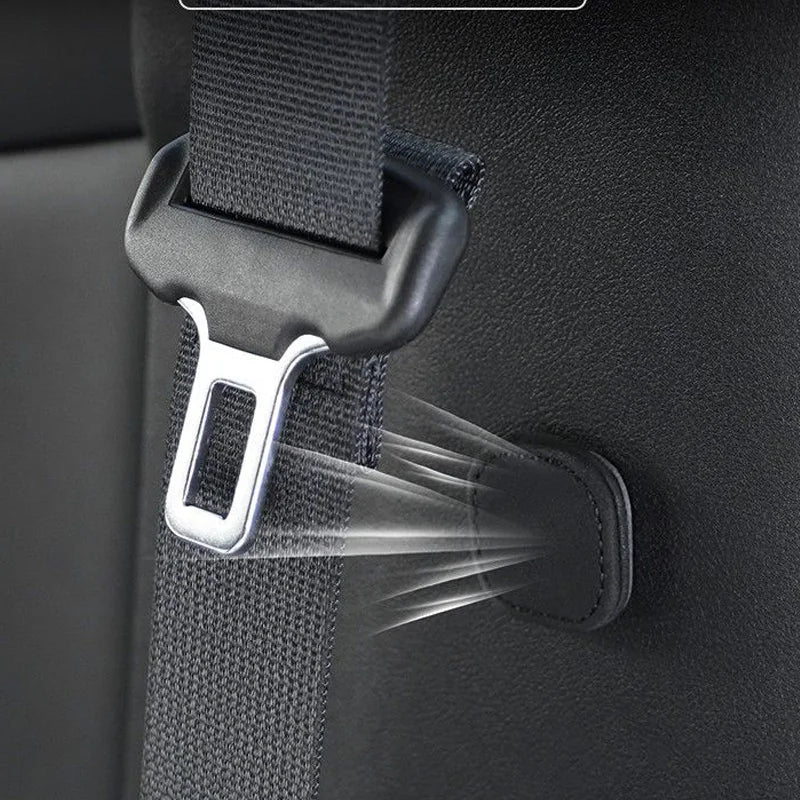 2Pcs Magnetic Car Seat Belt Holder Fixing Clip Pu Leather Seatbelt Limiter Stopper For Safety Belt Clip Prevent Falling Beauty World Shop