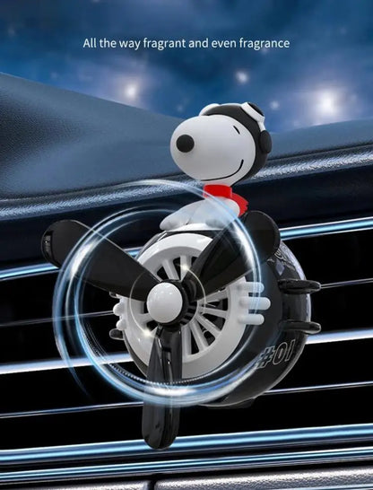 Snoopy Air Freshener Flying Propeller Pilot Series Car Accessories Anime Figures Aromatherapy Fragrance Diffuser Car Decor Gifts Beauty World Shop