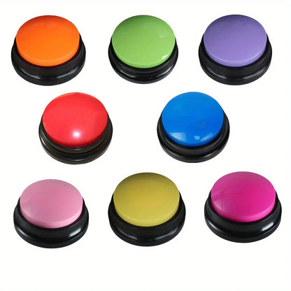 8PCS Dog Communication Buttons Voice Recording Button for Pet Training Buzzer 30 Second Record Playback Funny Gift for Talking Beauty World Shop