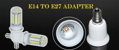 E14 to E27 Lamp Holder Converter Bulb Socket Lamp Base Adapter Plug Extender Sockets for Corn Light Bulbs Spotlight AC 110V-220V Beauty Trend Shop