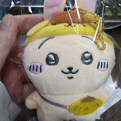 Self-deprecating Bear Chiikawa Sanrioi hachiware Plush Toy Co-branded Doll Pendant Cute Jiyi Xiaohachi Usaki Bedroom Ornaments Beauty World Shop