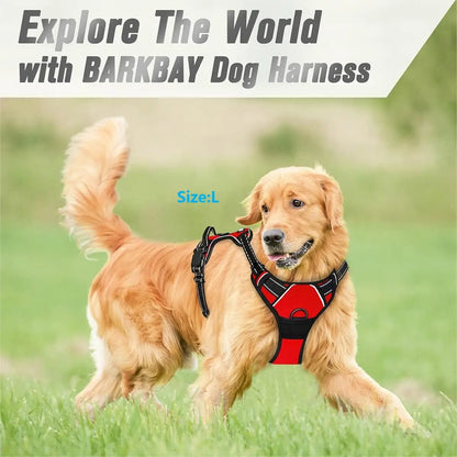 No Pull Dog Harness Front Clip Heavy Duty Reflective Easy Control Handle for Large Dog Walking Beauty World Shop