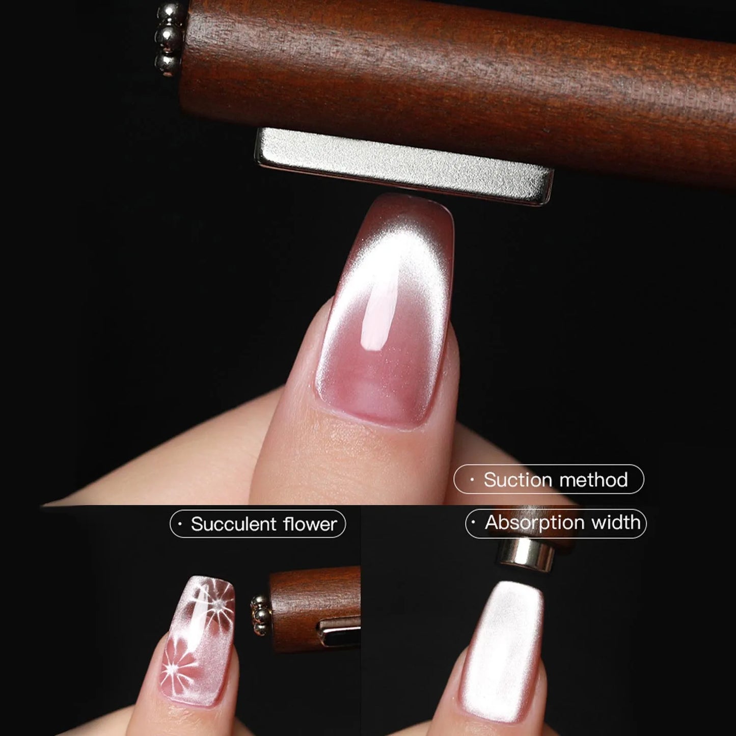 3 In 1 Multifunctional Strong Cat Eye Magnet UV/LED Gel Nail Magnetic Stick for Nail Art Design Manicure Special Tools Beauty World Shop