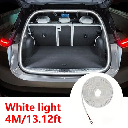 Car high brightness trunk lighting ambient light interior decoration LED wiring free automatic sensing tailgate light strip Beauty World Shop