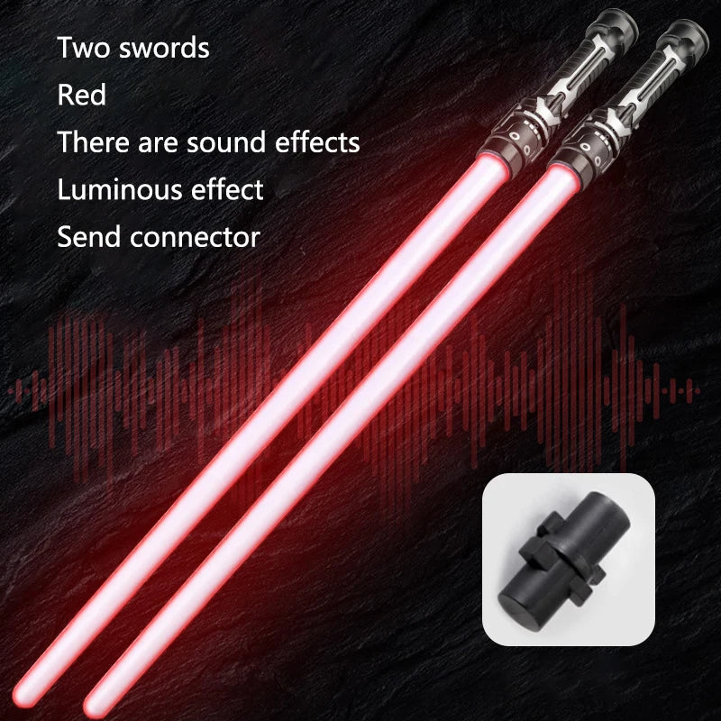 2-in-1 Lightsaber Telescopic Flash Sword Toy Red & Blue or 7 Colours for Kids Gift Party Favors Dress Up Rave Prop with Sound Beauty World Shop