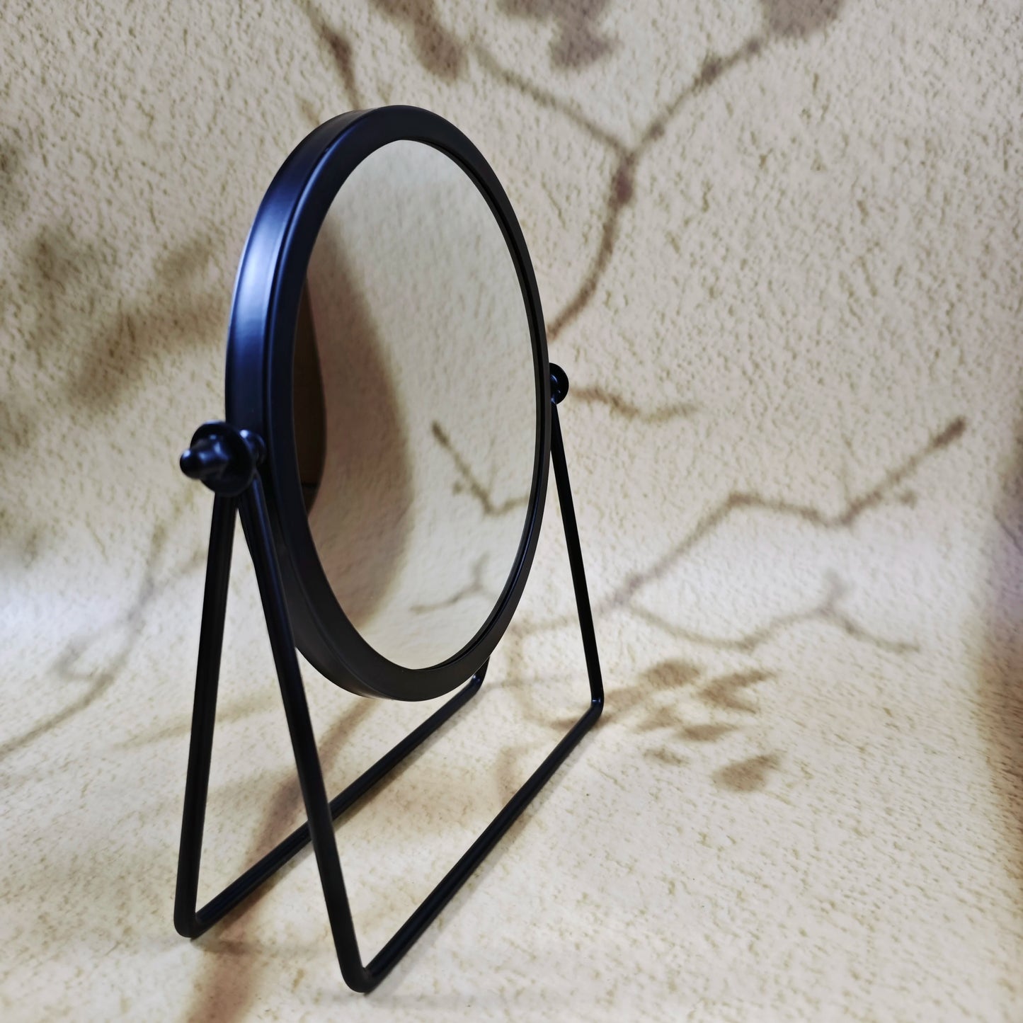 360 Degrees Rotate Iron Desktop Mirror Texture Ladies Makeup Mirror Creative Iron Mirror Strong Sense Of Style Beauty World Shop