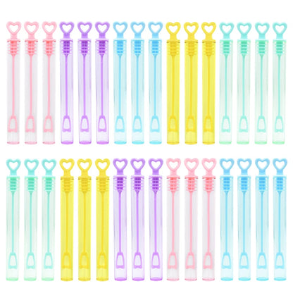 10-50pcs Colorful Bubble Soap Bottle Heart Wand Empty Tube Kids Birthday Party Favors Pinata Filler Toys Wedding Gifts for Guest Beauty World Shop