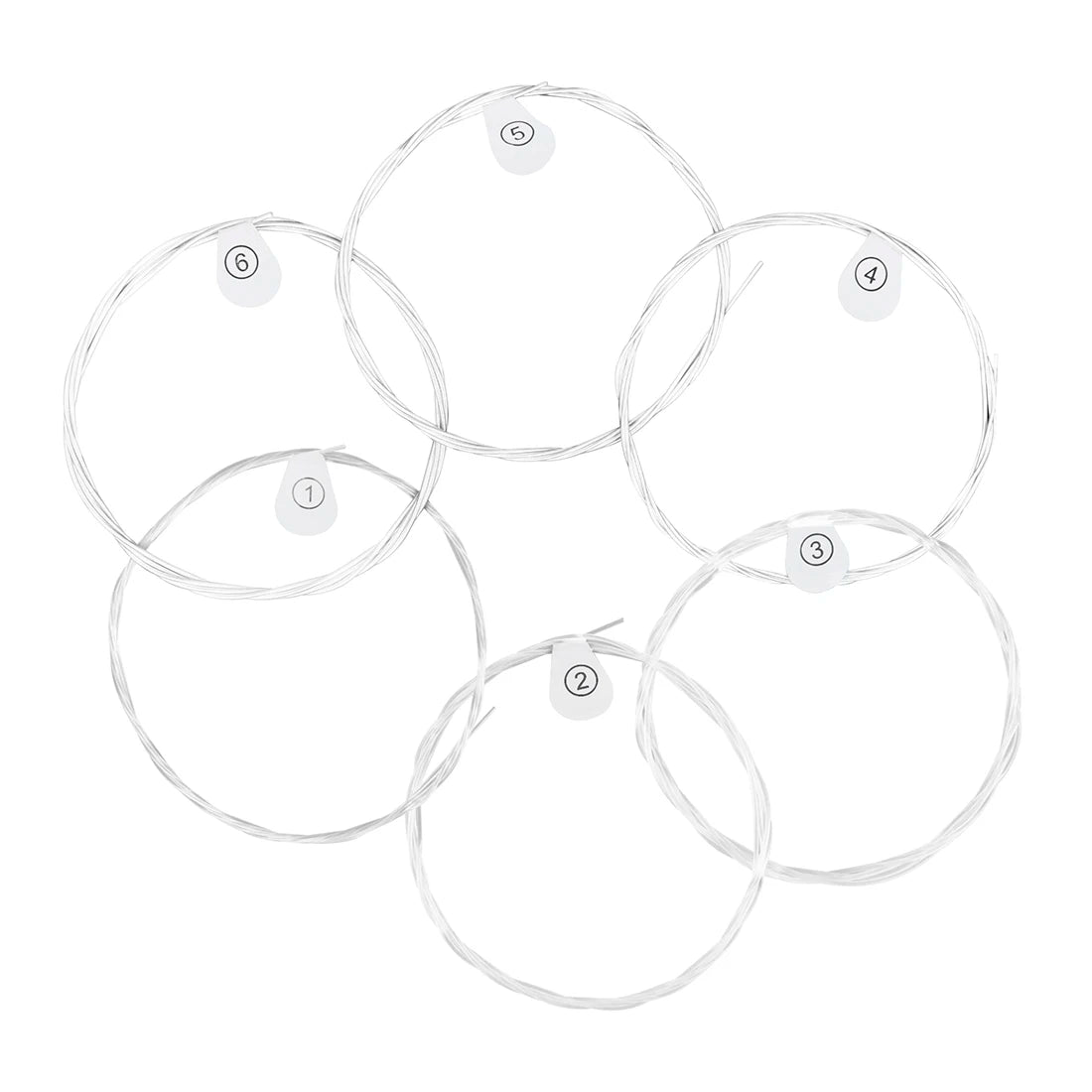 6 Pcs Strings Classical Guitar Strings Black Clear Nylon Guitarra Strings Sliver Plated Copper Wound String Guitar Accessories Beauty World Shop