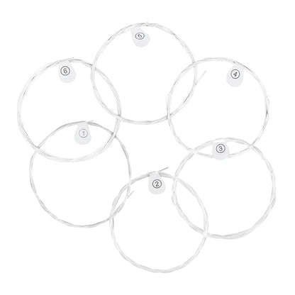6 Pcs Strings Classical Guitar Strings Black Clear Nylon Guitarra Strings Sliver Plated Copper Wound String Guitar Accessories Beauty World Shop