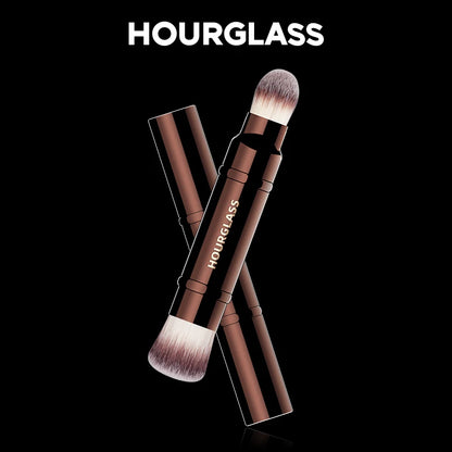 Hourglass Makeup Brush- No.15 Retractable Double-Ended Complexion Brush Soft Fiber Hair Fashion Design Single Face Brush Beauty World Shop