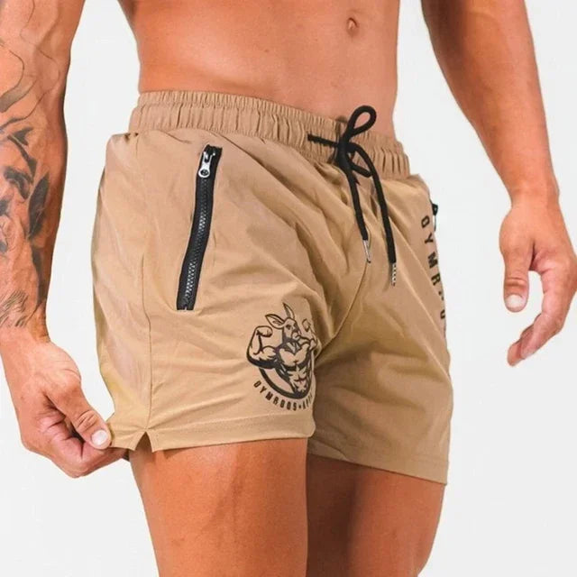 Sports Shorts Men Gym Workout Running Shorts Bodybuilding Joggers Summer Fitness Training Jogging Short Pants Male Beach pants Beauty World Shop