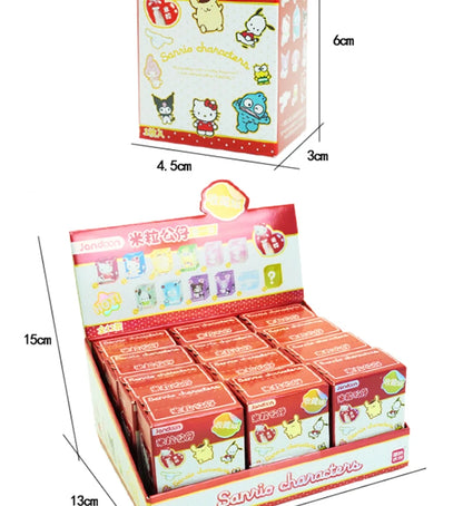 Sanrio Characters Sanrio Family Mini Figurine Series Blind Box Mini Doll Kt Cat Melody Kuromi Office Desktop Decoration Toy Gift Beauty World Shop