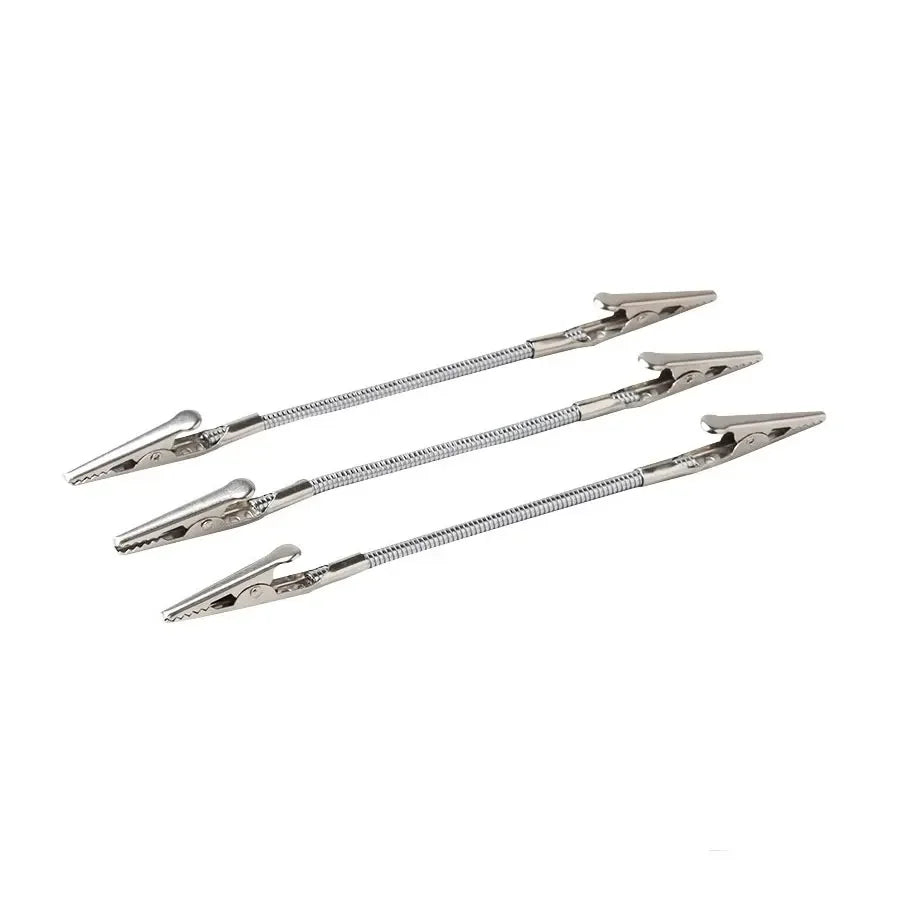 1/2/3pcs, double headed metal clip, crocodile mosquito coil clip, bendable advertising label clip, clip for Aromatic metal clip Beauty Trend Shop