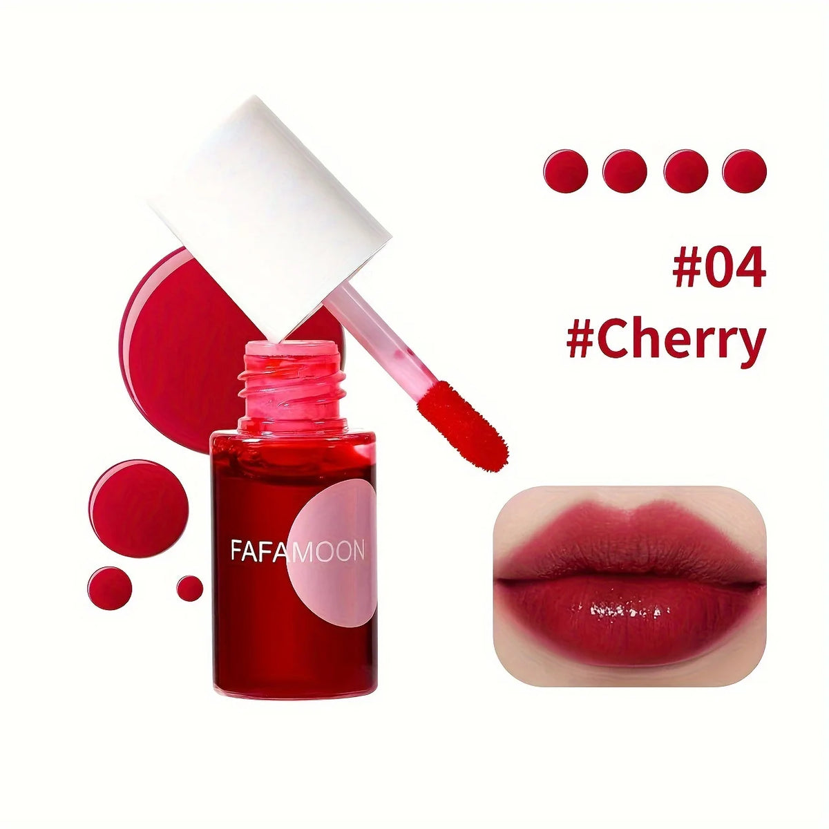 4 Color Fruity Lip Tint Water Gloss Tint, Moisturizing Waterproof Liquid Lipstick, Non-Stick, High Pigment, Long-Lasting Colors Beauty World Shop