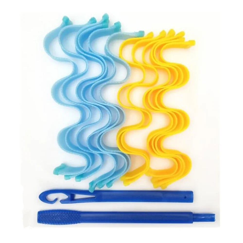 12pcs Heatless Hair Curler No Heat Hair Rollers Soft Curls Curling Rod Roller Sticks Perm Rods Wave Formers Hair Styling Tools Beauty World Shop