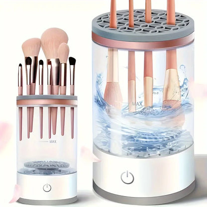 USB Powered Makeup Brush Cleaner, Odorless, Battery-Free, Essential Beauty Tool Accessory, Brush Washer and Dryer, Plug-and-Play