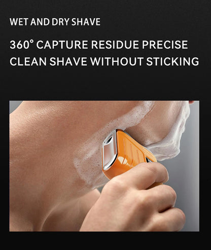 Electric Shaver for Men Mini Rechargeable Double Head Magnetic Beard Trimmer Waterproof Portable Facial Hair Razor