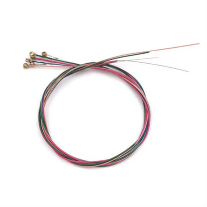 Miwayer Set of 6 Acoustic Guitar Strings, E-A Rainbow Colors, for Folk Acoustic Guitar, Classical Guitar Beauty World Shop