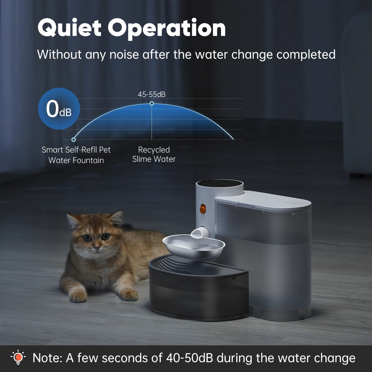 New Stainless Steel Bowl Pet Intelligent Pouring Water Dispenser Automatically Purifies The Wireless Drinking Bowl For Cats Beauty World Shop