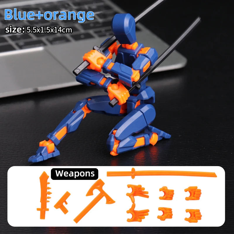 Multi-Jointed Movable Shapeshift Robot 3D Printed Mannequin Dummy 13 Action Figures Toys Kids Adults Parent-children Games gifts Beauty World Shop