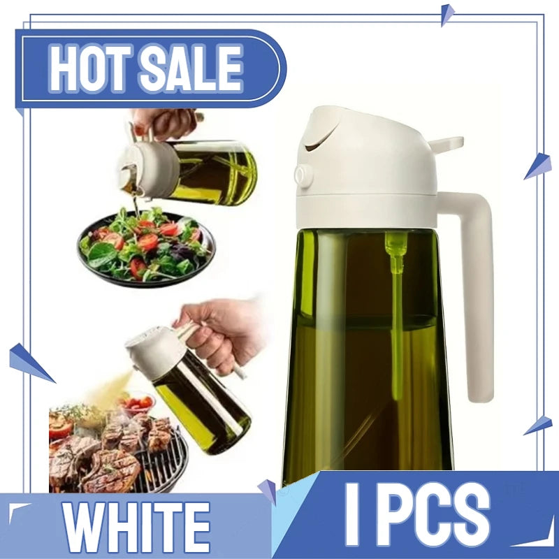 2in1 Kitchen Spray Oil Dispenser Oil Sprayer Polisher Or Only Brush Spray for Air Fryer Salad Grilling Roasting Cooking Kitchen Beauty World Shop