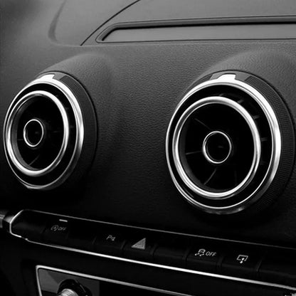 Car Air Center Console Outlet Trim Inner Ring Cover Styling For Audi A3 8V S3 2014-2019 Q2 2017 2018 2019 Interior Accessories Beauty World Shop