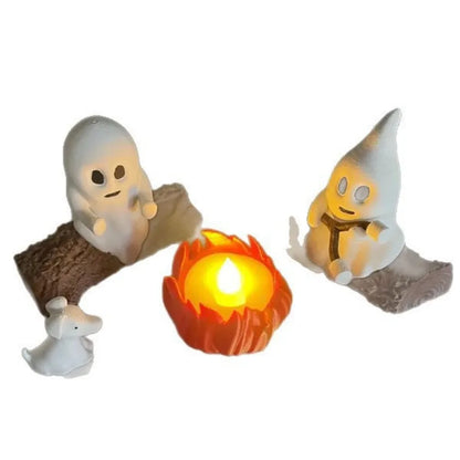 1 Set Halloween Ghost Campfire Decor Spooky Outdoor Party Haunted House Props Scary Backyard Scene Gathering Decoration Gift Beauty World Shop