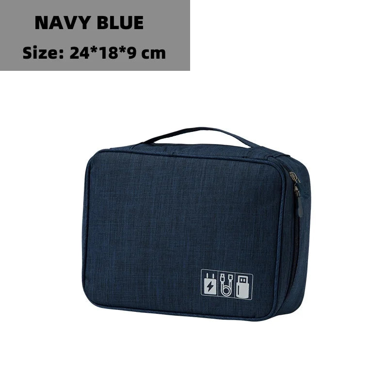 Travel Electronic Digital Storgage Bag Multi-Function Earphone Data Cable Charger Accessory Bag Multi-Layer Power Hard Disk Prot Beauty World Shop