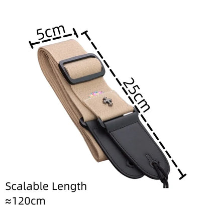 Electric Guitar Strap Acoustic Folk Guitarra Belt Straps Vintage Cross Personality Guitar Straps Pick Pocket Guitar Accessories Beauty World Shop