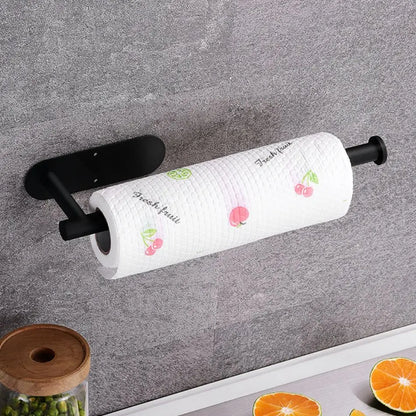 Kitchen Paper Towel Holder Adhesive Tissue Hanger Toilet Roll Paper Dispenser Cabinet Storage Napkin Rack Bathroom Accessories Beauty World Shop