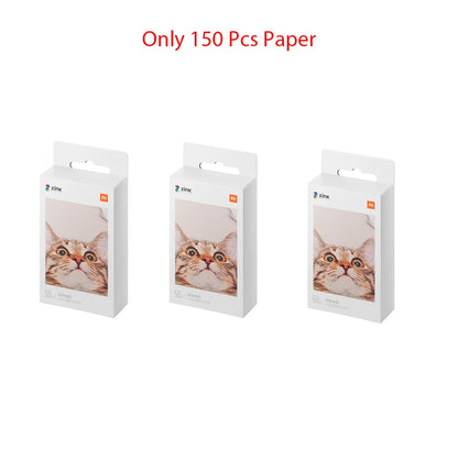Original 100% Xiaomi ZINK Pocket Printer Paper Self-adhesive Photo Print 50pcs Sheets Xiaomi 3-inch Mini Pocket Photo Printer CN Beauty World Shop