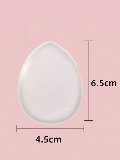 1/2Pcs Silicone Makeup Sponge, Water-Based Crystal Jelly BB Cushion Puff, Transparent Makeup Foundation Sponge, Non-Absorbing Beauty World Shop