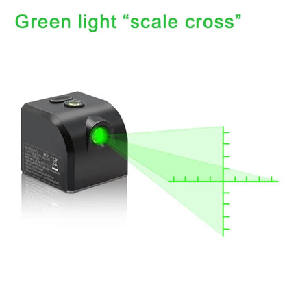 Powerful Laser Level Mini Horizontal And Vertical Cross Lines Super Green Portable Laser Level Location Line For USB Charge DIY Beauty World Shop
