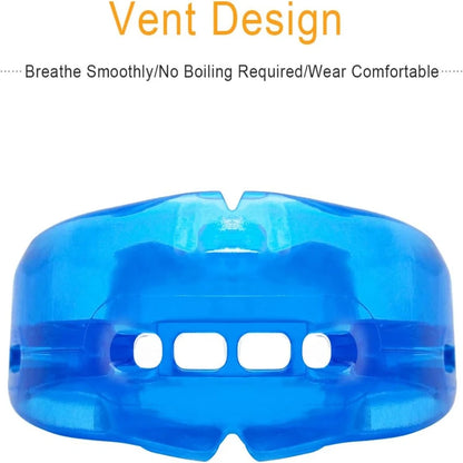 Comfortable Double Braces Athletic Mouthguard Superior No-Boil Design for Maximum Protection of Upper And Lower Teeth Beauty World Shop