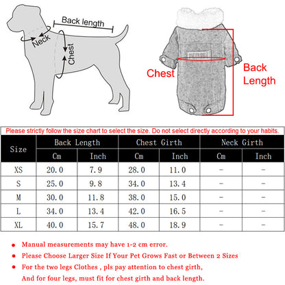Dog Clothes Autumn Winter Puppy Pet Dog Coat Jacket For Small Medium Dogs Thicken Warm Chihuahua Yorkies Clothes Pets Clothing
